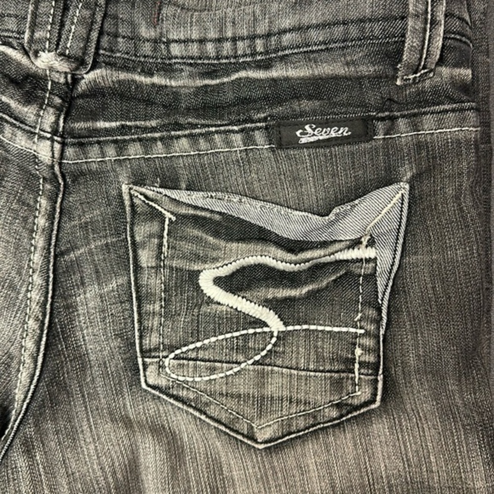 Seven 7 girls grey distressed skinny jean size 12